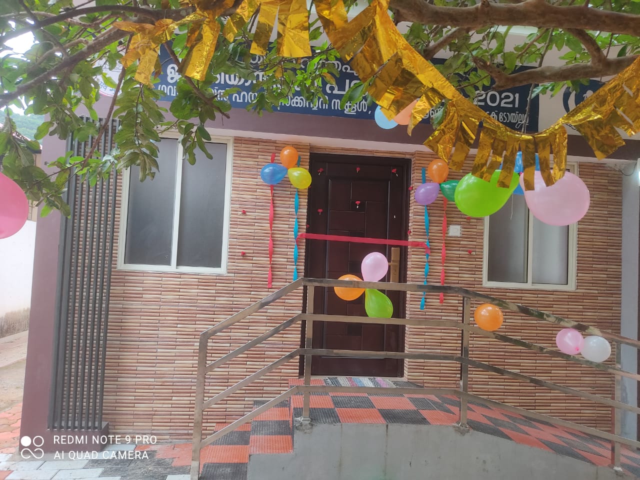 Decorated home on handover day